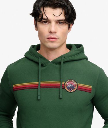 Outdoors Stripe Logo Hoodie Image 4