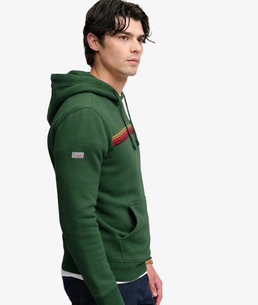 Outdoors Stripe Logo Hoodie Image 2