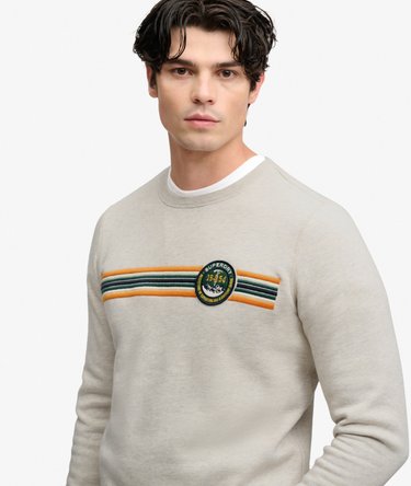 Sweat Outdoor Stripe Logo Coupe D&eacute;contract&eacute;e Image 4