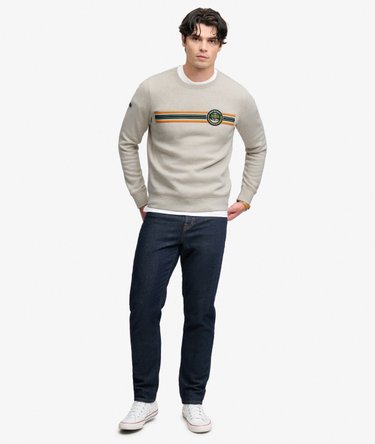 Sweat Outdoor Stripe Logo Coupe D&eacute;contract&eacute;e Image 3