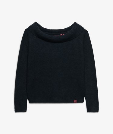Jersey Bardot Knitted corte ajustado Image 7