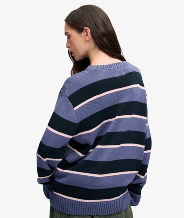 Oversized Stribet Sweater Image 5