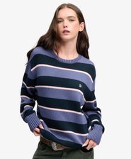 Oversized Streifen-Pullover