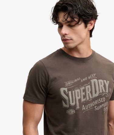 Vintage Workwear Print T-Shirt Image 4