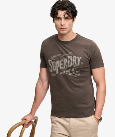 Vintage Workwear Print T-Shirt Image 2