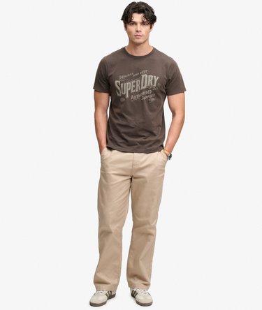 Vintage Workwear Print T-Shirt Image 3