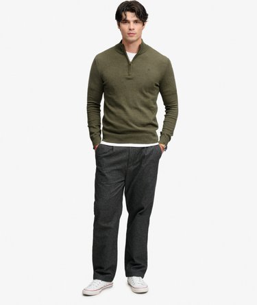 Essential Sweter z Wełny Dopasowany Kr&oacute;j Image 3