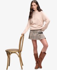 Washed Classic Half Zip Pullover lockere Passform