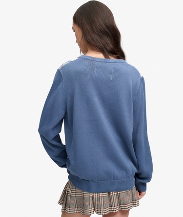 V-Neck Argyle Jumper Image 5