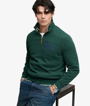 Company Logo Sweatshirt mit lockerer Passform Image 1
