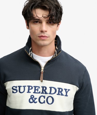 Company Logo Half Zip Sweatshirt Image 3