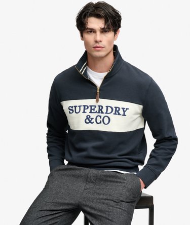 Company Logo Half Zip Sweatshirt Image 2