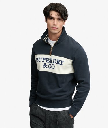 Company Logo Half Zip Sweatshirt Image 1