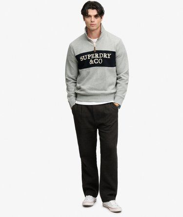 Company Logo Sweatshirt mit lockerer Passform Image 3
