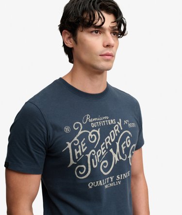 T-shirt Heritage Script Coupe D&eacute;contract&eacute;e Image 4