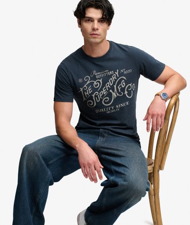 T-shirt Heritage Script Coupe D&eacute;contract&eacute;e Image 2