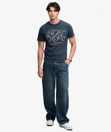 T-shirt Heritage Script Coupe D&eacute;contract&eacute;e Image 3