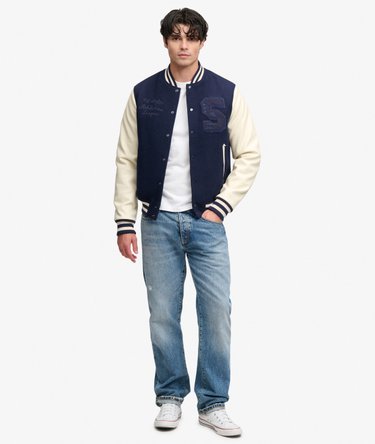 Giacca Varsity con Toppe Vintage Image 3