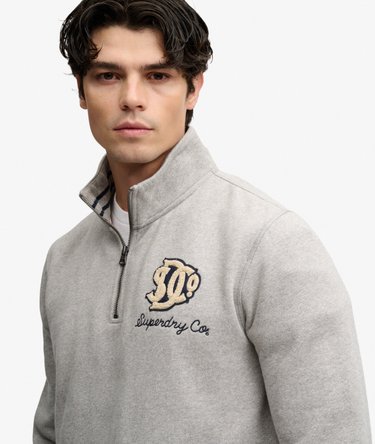 Vintage Athletic Half Zip Sweatshirt Image 4