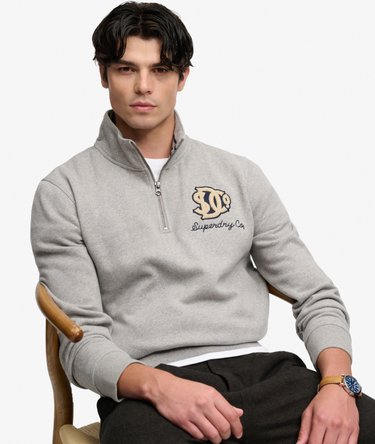 Vintage Athletic Half Zip Sweatshirt Image 2