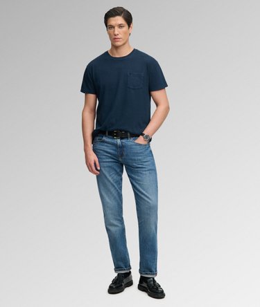 Classic Cotton Linen Pocket T-Shirt Image 3