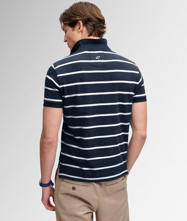 Vintage Stripe Jersey Polo Shirt Image 6