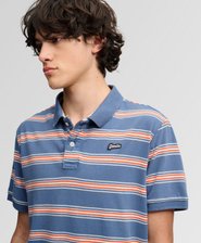 Polo Vintage Stripe Coupe D&eacute;contract&eacute;e