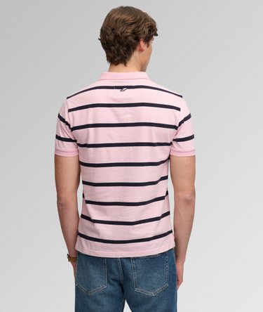Vintage Stripe Jersey Polo Shirt Image 5