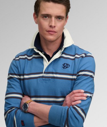 Vintage Athletic Stripe Rugby-Shirt Image 5