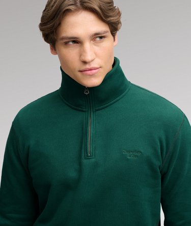 Essential Serif Logo Half Zip Sweatshirt Image 4