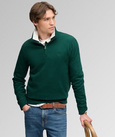Essential Serif Logo Half Zip Sweatshirt Image 2