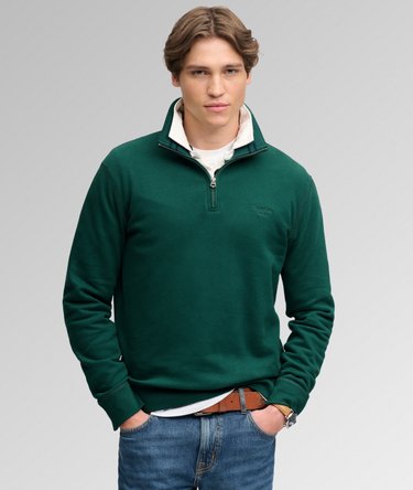 Essential Serif Logo Half Zip Sweatshirt Image 1