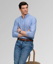 Chemise Oxford Classique &agrave; Manches Longues