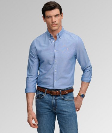 Chemise Oxford Classique &agrave; Manches Longues Image 2