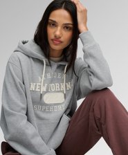 Sweat &agrave; capuche court Athletic Essential Applique