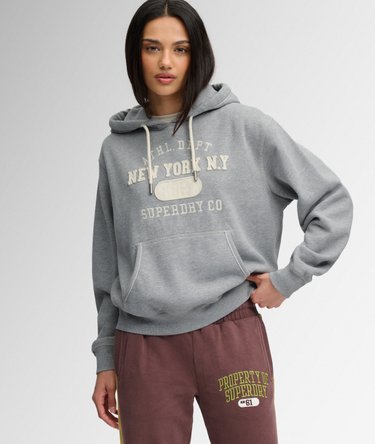 Athletic Essential Applique Cropped Hoodie Image 2
