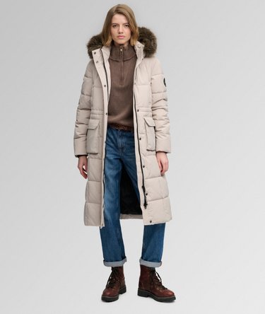 Manteau Everest Longline Puffer coupe ajust&eacute;e Image 1