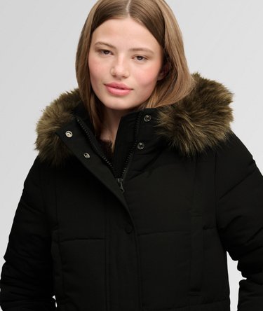 Everest Longline Puffer Coat Image 4
