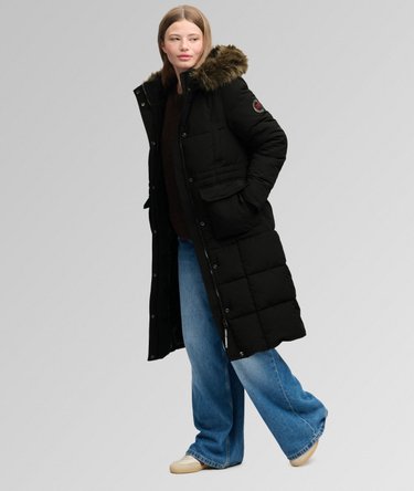 Everest Longline Puffer Coat Image 5