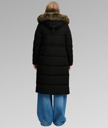 Everest Longline Puffer Coat Image 6