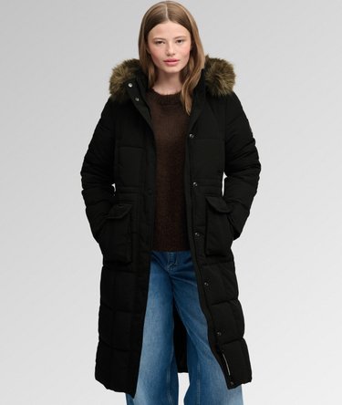 Everest Longline Puffer Coat Image 1