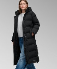Manteau long rembourr&eacute; &agrave; chevrons City