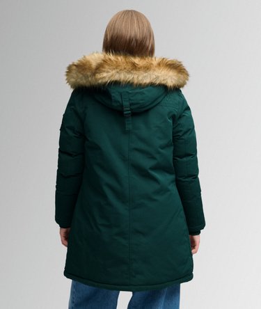 Everest Faux Fur Parka Coat Image 6