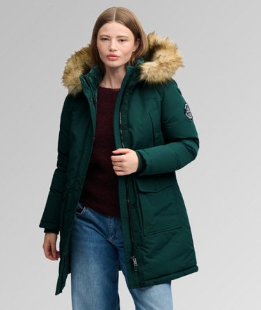 Everest Faux Fur Parka Coat Image 1
