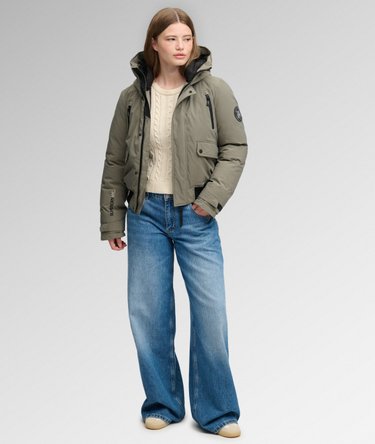 City Padded Bomber Jacket Image 3