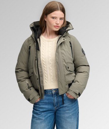 City Padded Bomber Jacket Image 1
