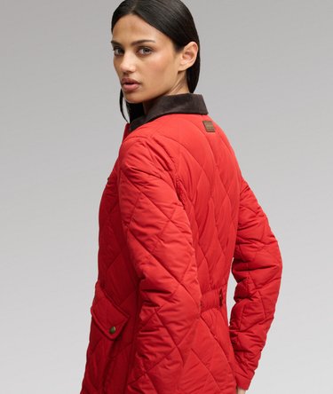 Veste Doubl&eacute;e &agrave; Bordure en Velours C&ocirc;tel&eacute; Image 2