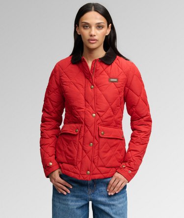 Veste Doubl&eacute;e &agrave; Bordure en Velours C&ocirc;tel&eacute; Image 1