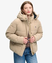 Premium Hooded Cord Puffer Jacket