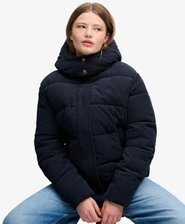Premium Hooded Cord Puffer Jacket